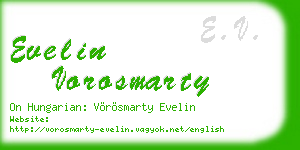 evelin vorosmarty business card