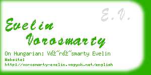 evelin vorosmarty business card